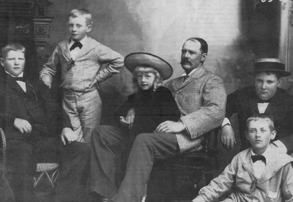 Percy Clarence with his family. Percy Clarence with his family.